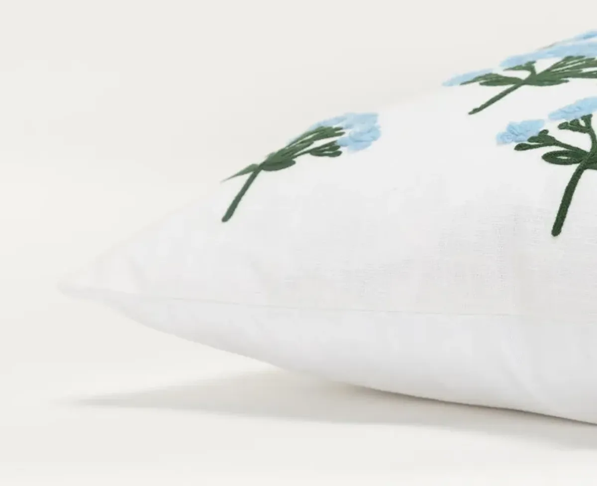 botanical  blue Pillow