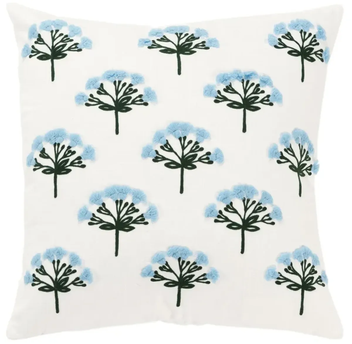 botanical  blue Pillow