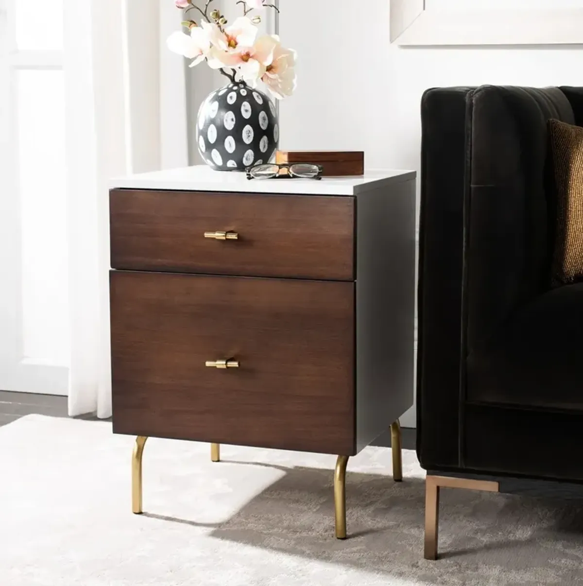 Genevieve 2 Drawer Nightstand