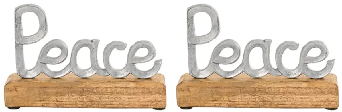 Peace Table Decor (Set of 2)