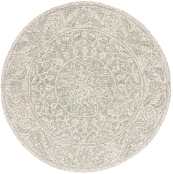 MICRO-LOOP Hand Tufted 6' x 6' Round area rug