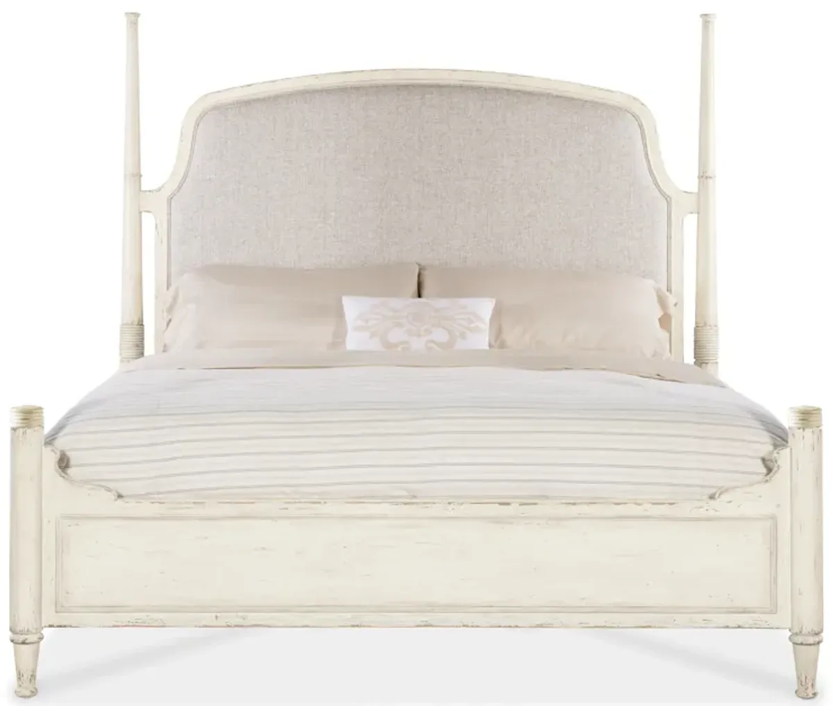 Americana Queen Upholstered Poster Bed