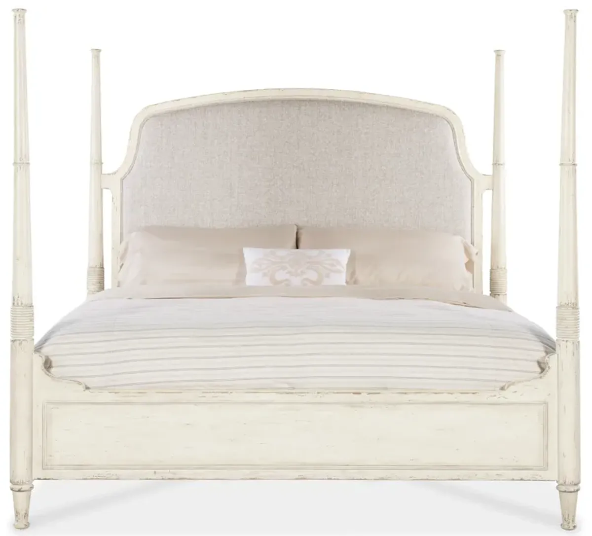 Americana Queen Upholstered Poster Bed