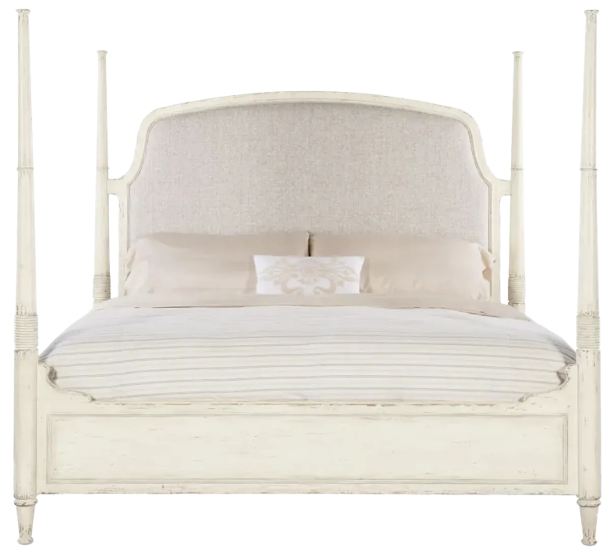 Americana Queen Upholstered Poster Bed