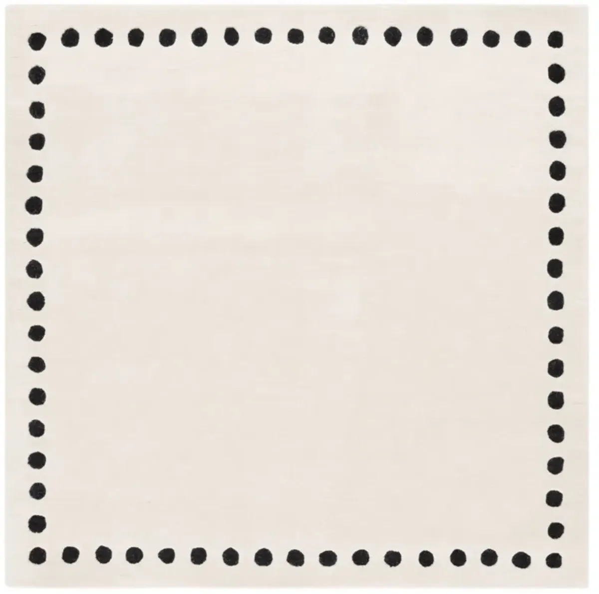 METRO 913 IVORY  6' x 6' Square Square Rug