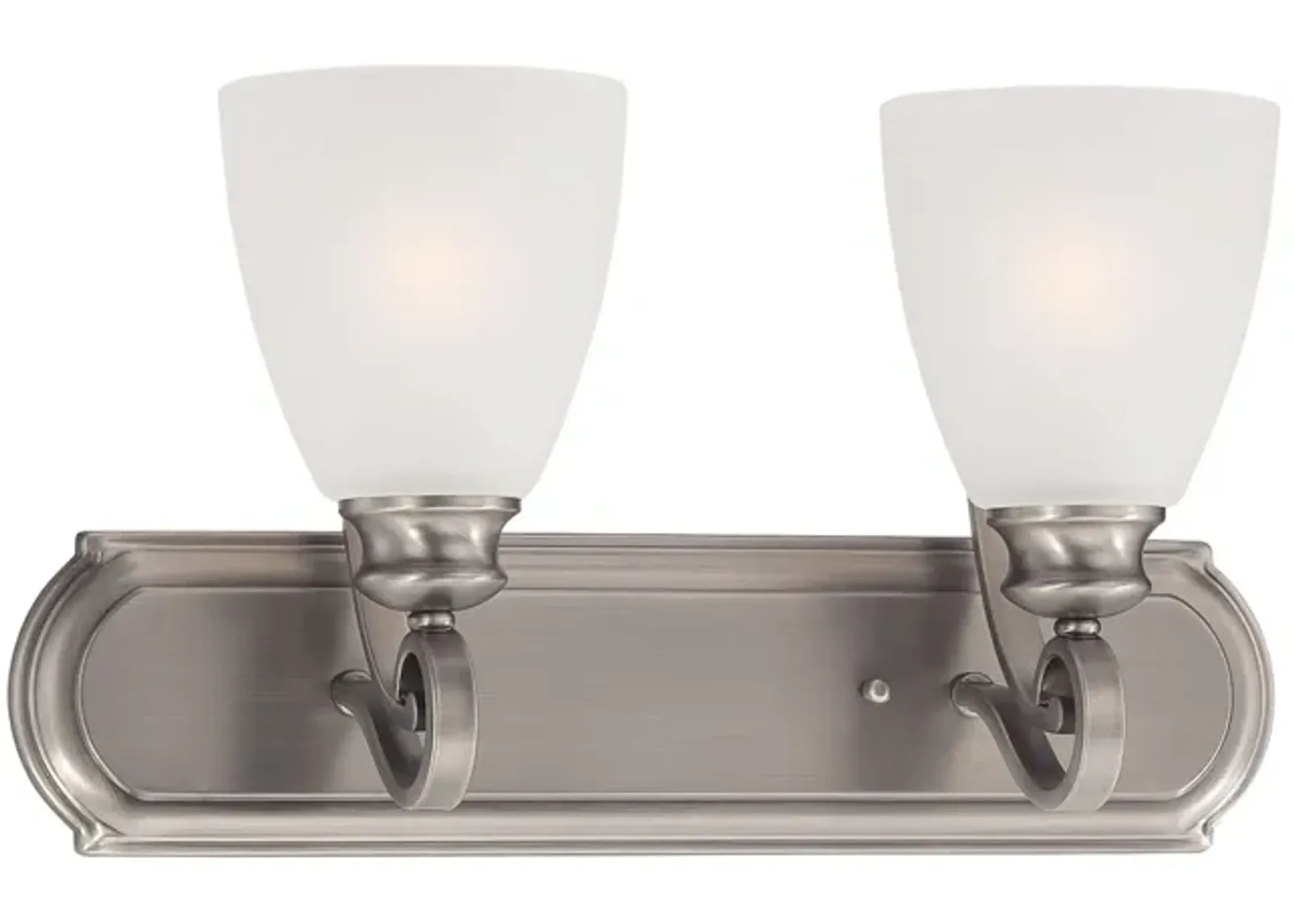 Haven 2-Light Wall Lamp in Satin Pewter