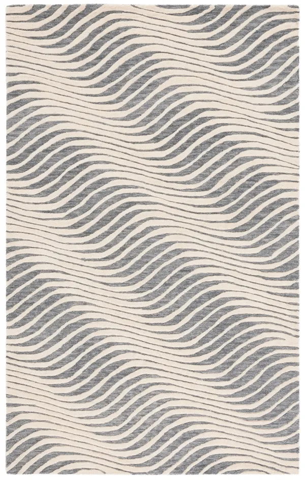 EBONY Hand Tufted 4' x 6' area rug