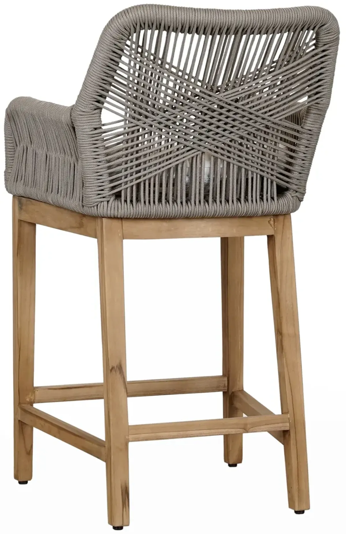 Marley Outdoor Counter Stool Ash Gray