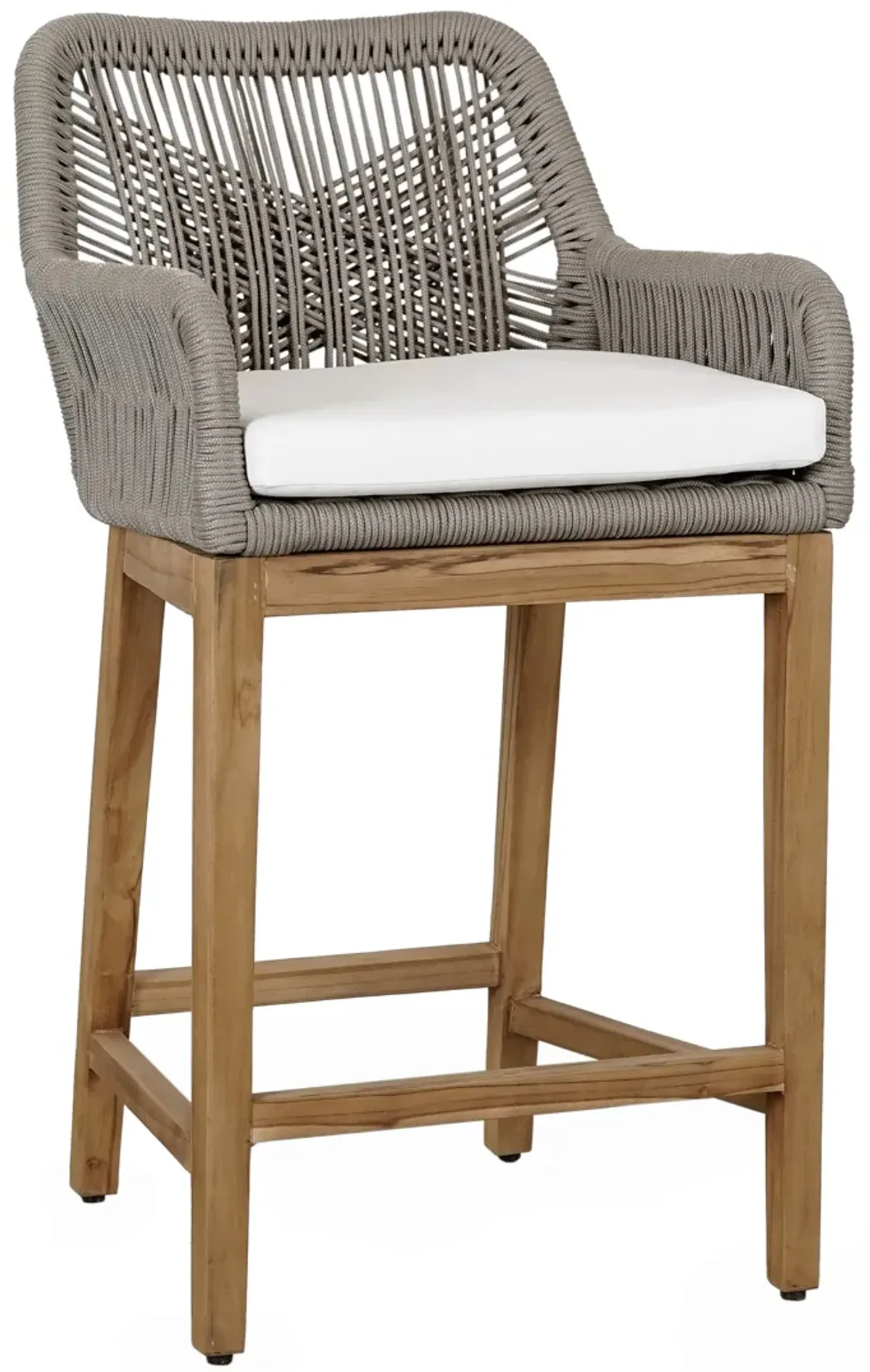 Marley Outdoor Counter Stool Ash Gray