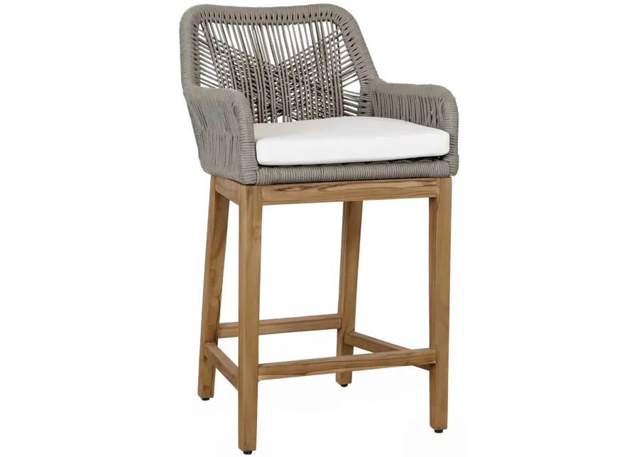 Marley Outdoor Counter Stool Ash Gray