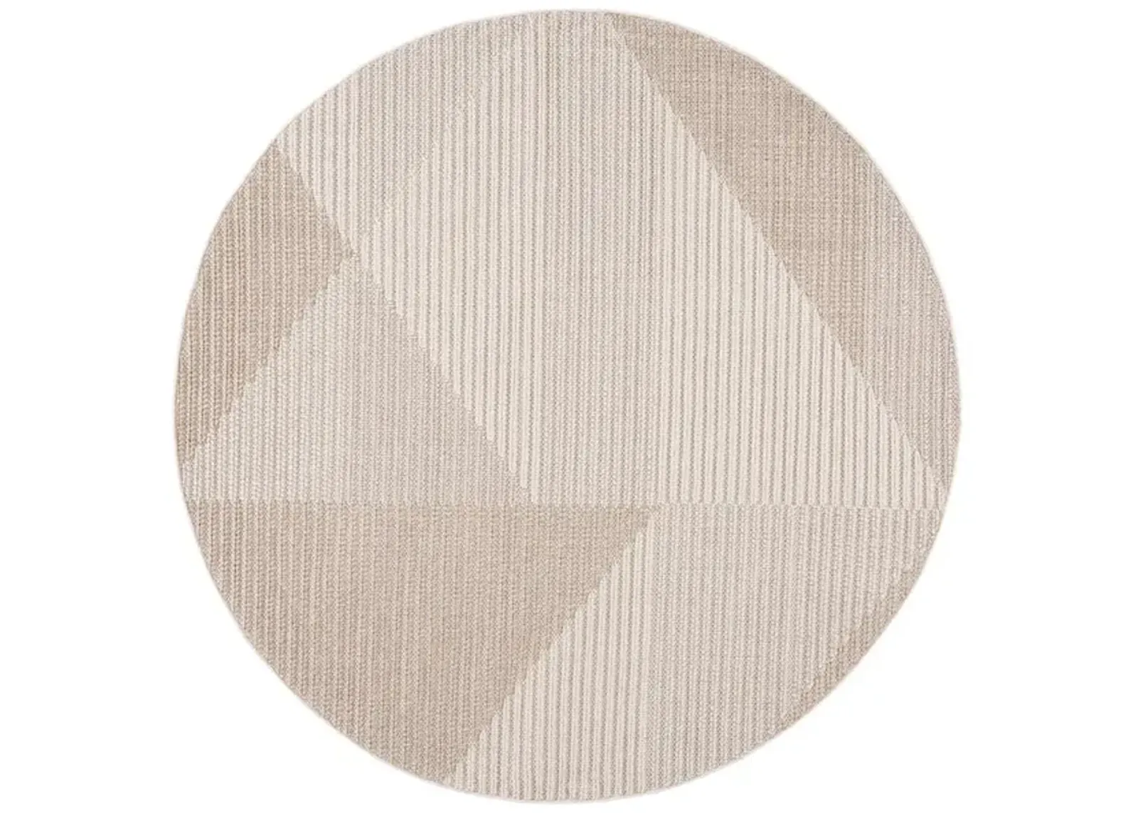 GLOBAL 400 Beige 6'-7' X 6'-7' Round Round Rug