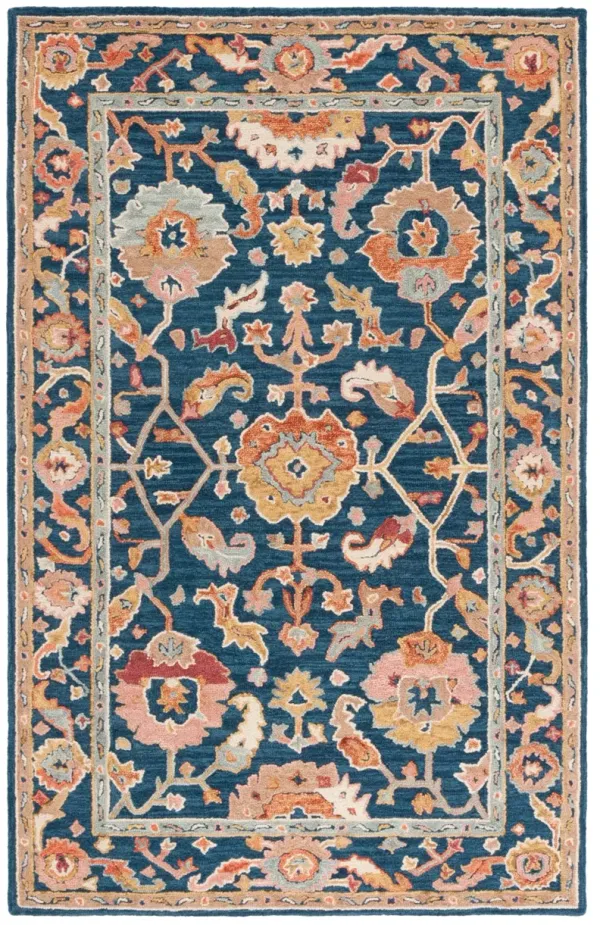 METRO 328 NAVY  6' x 9' Medium Rectangle Rug