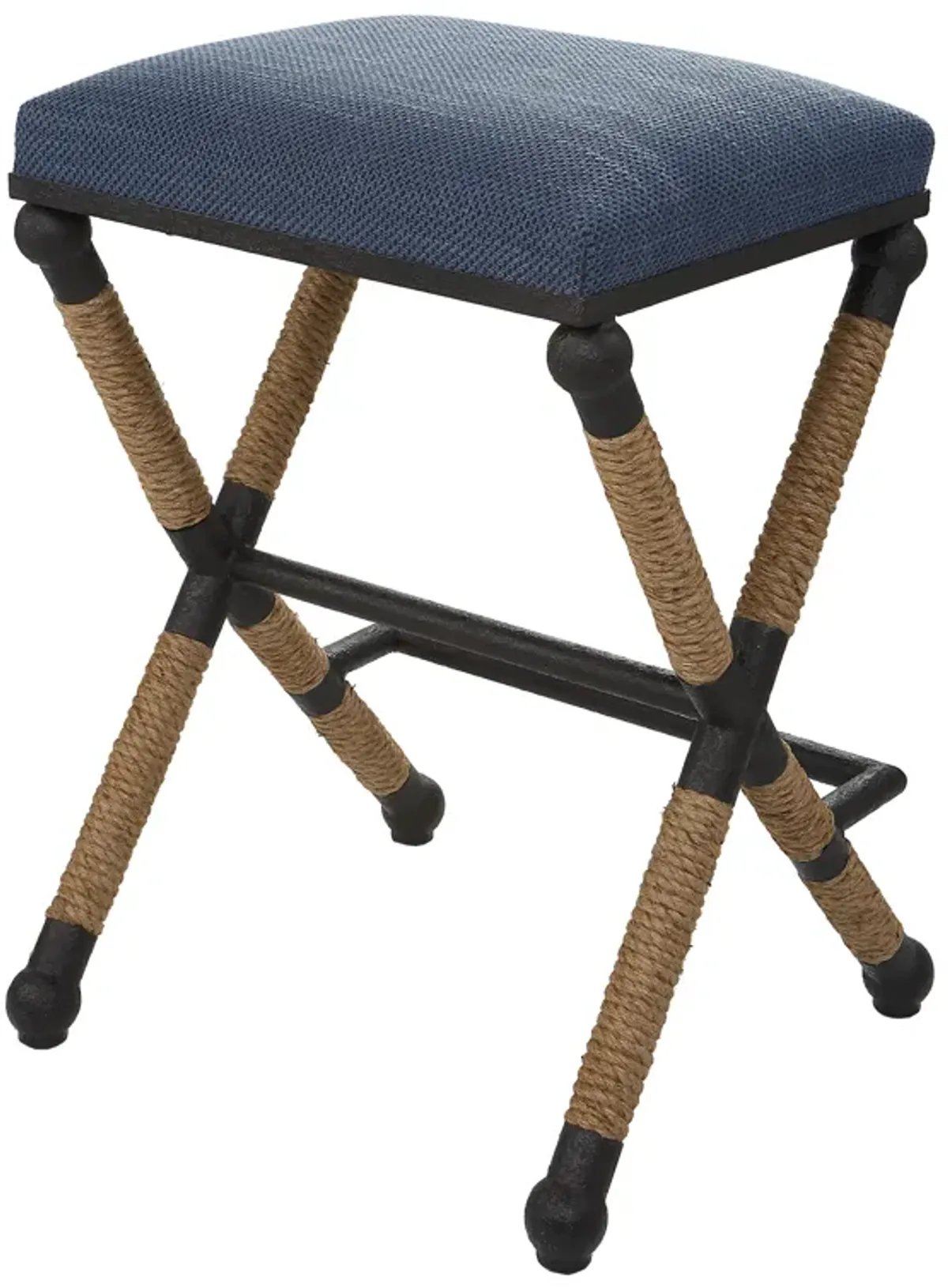 Firth Rustic Navy Counter Stool