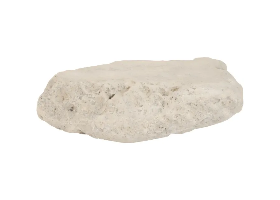 Cast Boulder Coffee Table Roman Stone, LG