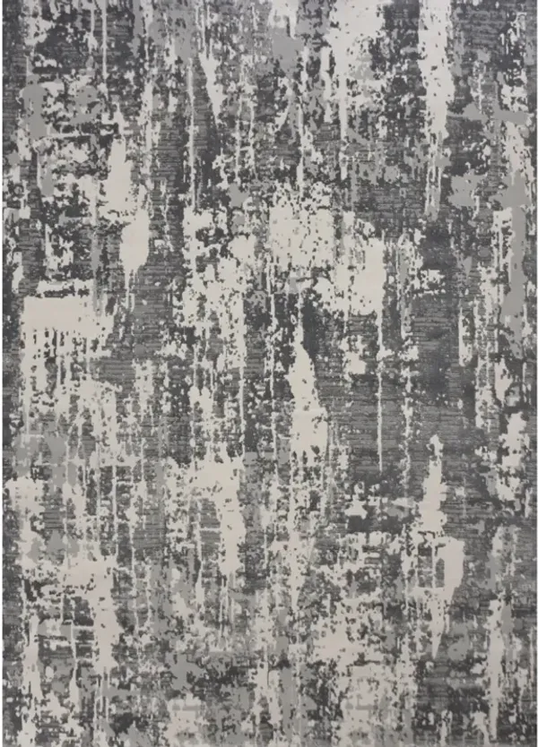 ARIELLA Grey/Charcoal Rectangle 5'3" x 7'3" ft  Rug
