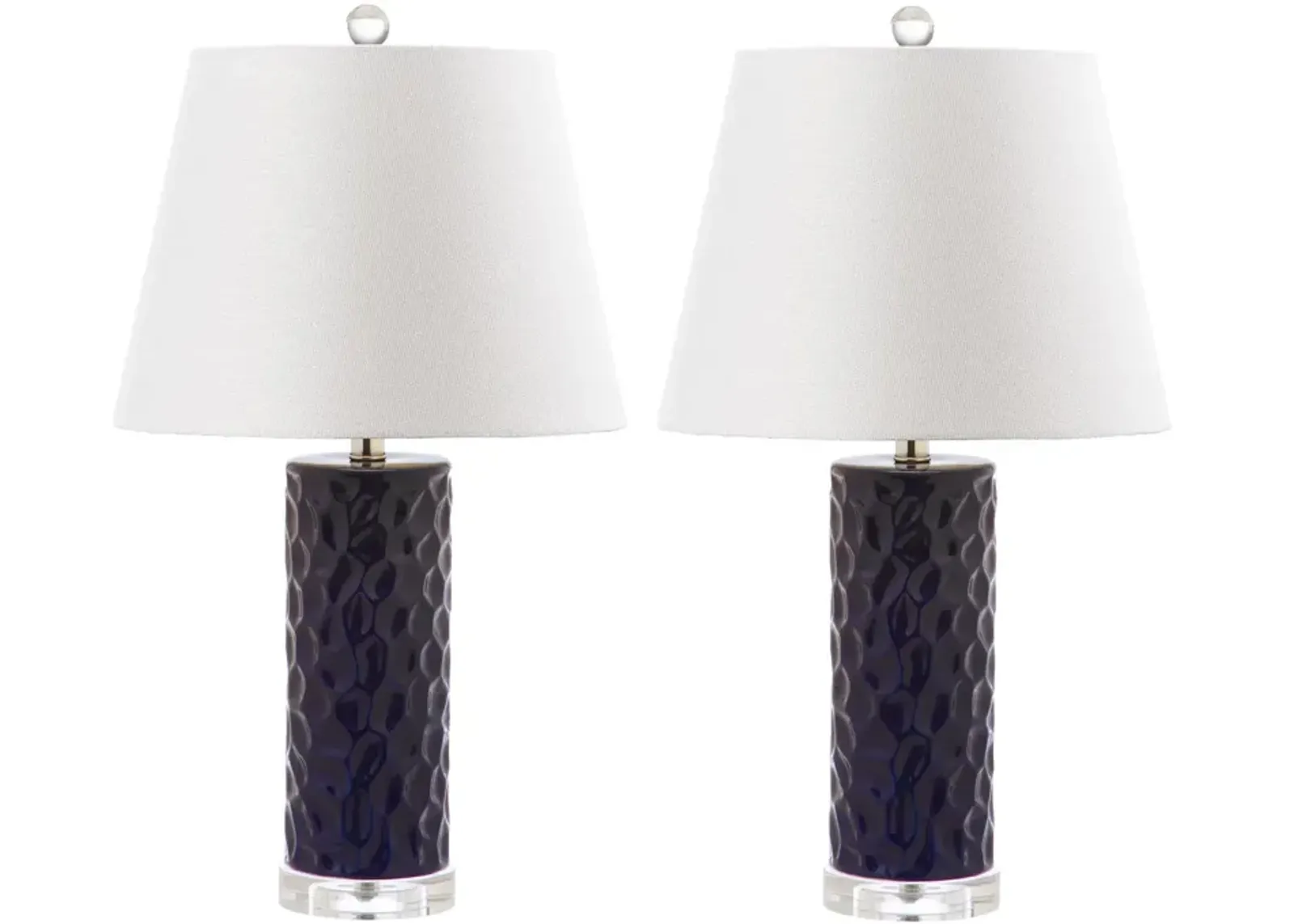 Dixon 23.5-Inch H Navy Table Lamp - Set of 2