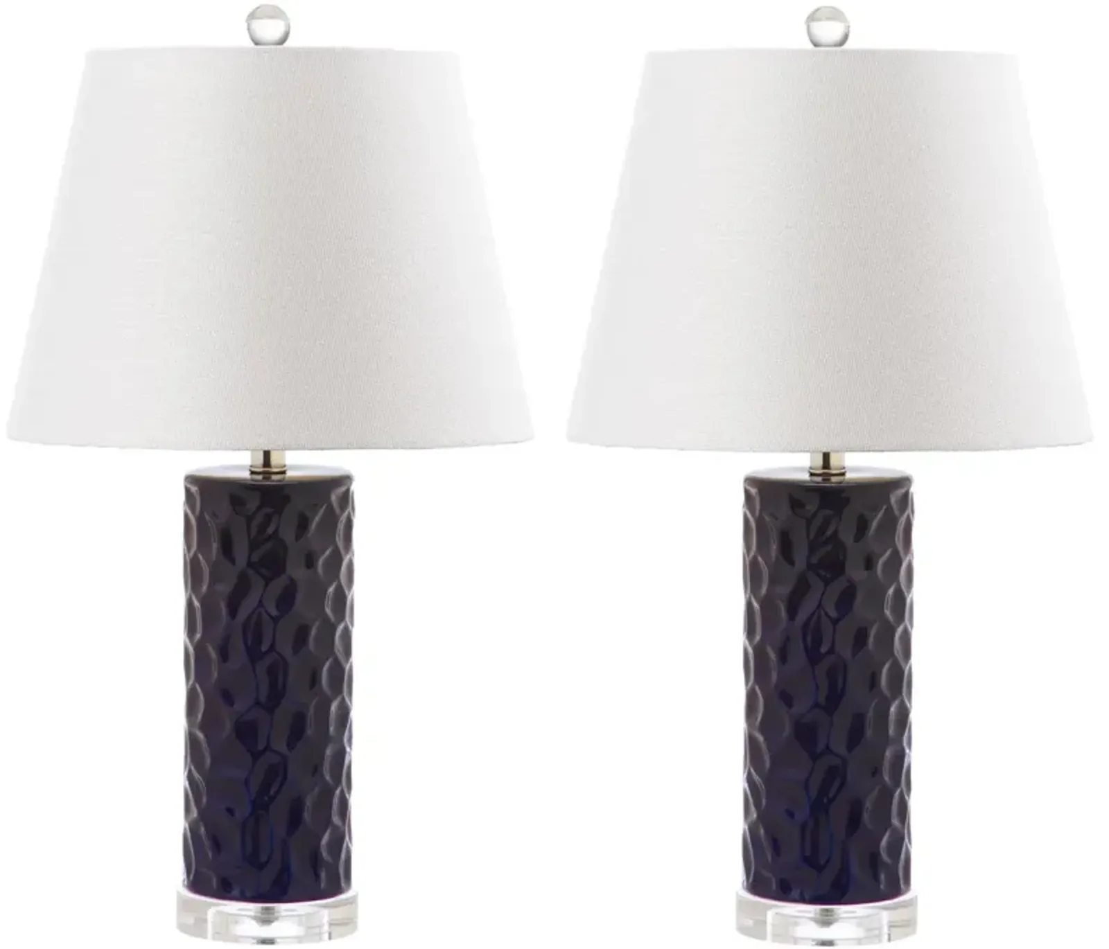 Dixon 23.5-Inch H Navy Table Lamp - Set of 2