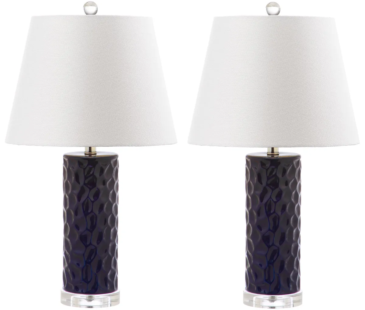 Dixon 23.5-Inch H Navy Table Lamp - Set of 2