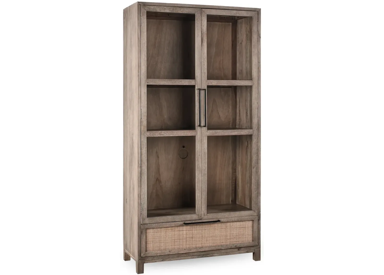 Jensen 2Dr 1Dwr Tall Cabinet Taupe