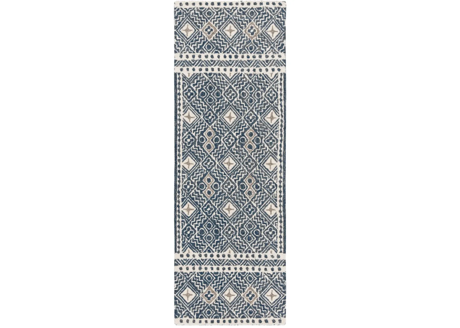 MICRO-LOOP 803 NAVY  2'-3' x 7' Runner Rug