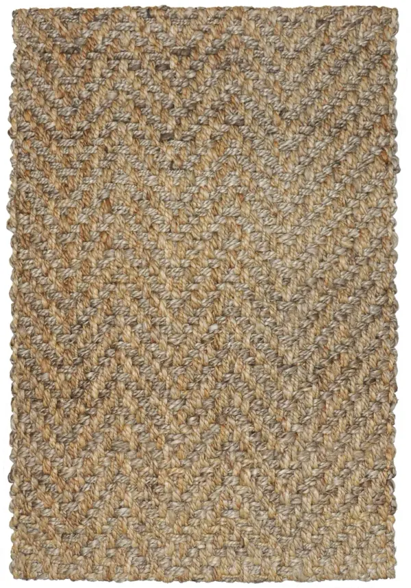 herringbone natural 9x12