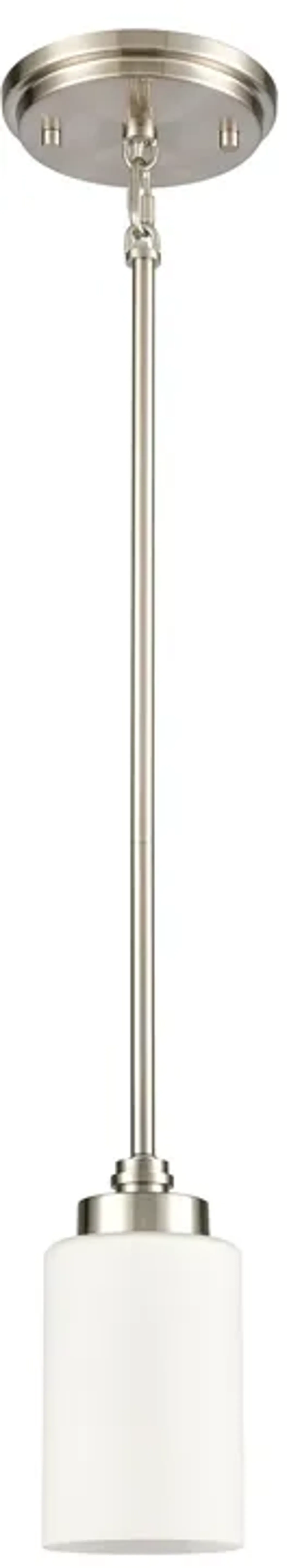 Dawson 4" Wide 1-Light Mini Pendant - Satin Nickel