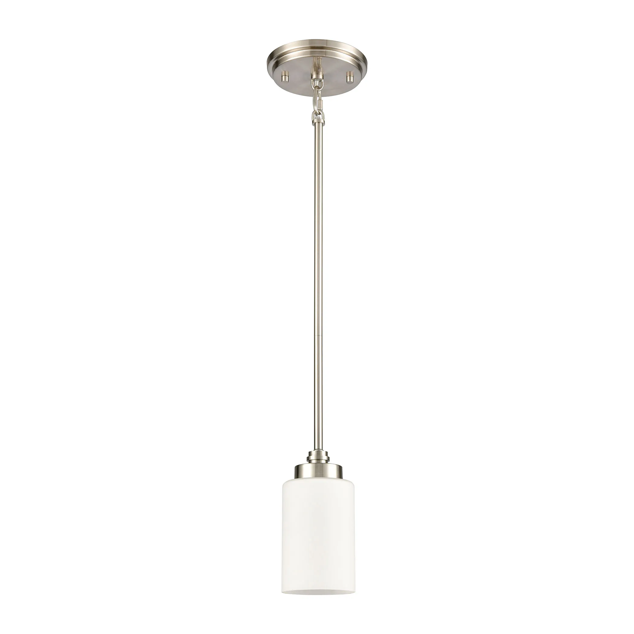 Dawson 4" Wide 1-Light Mini Pendant - Satin Nickel