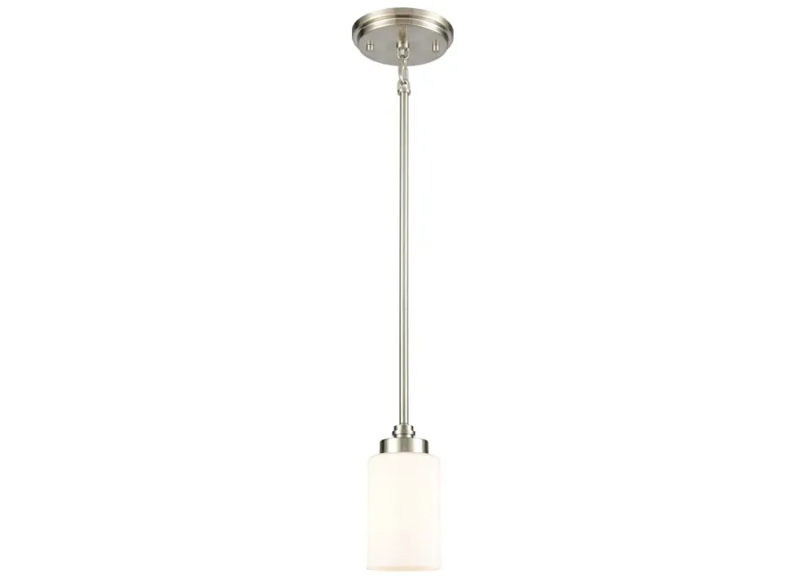 Dawson 4" Wide 1-Light Mini Pendant - Satin Nickel