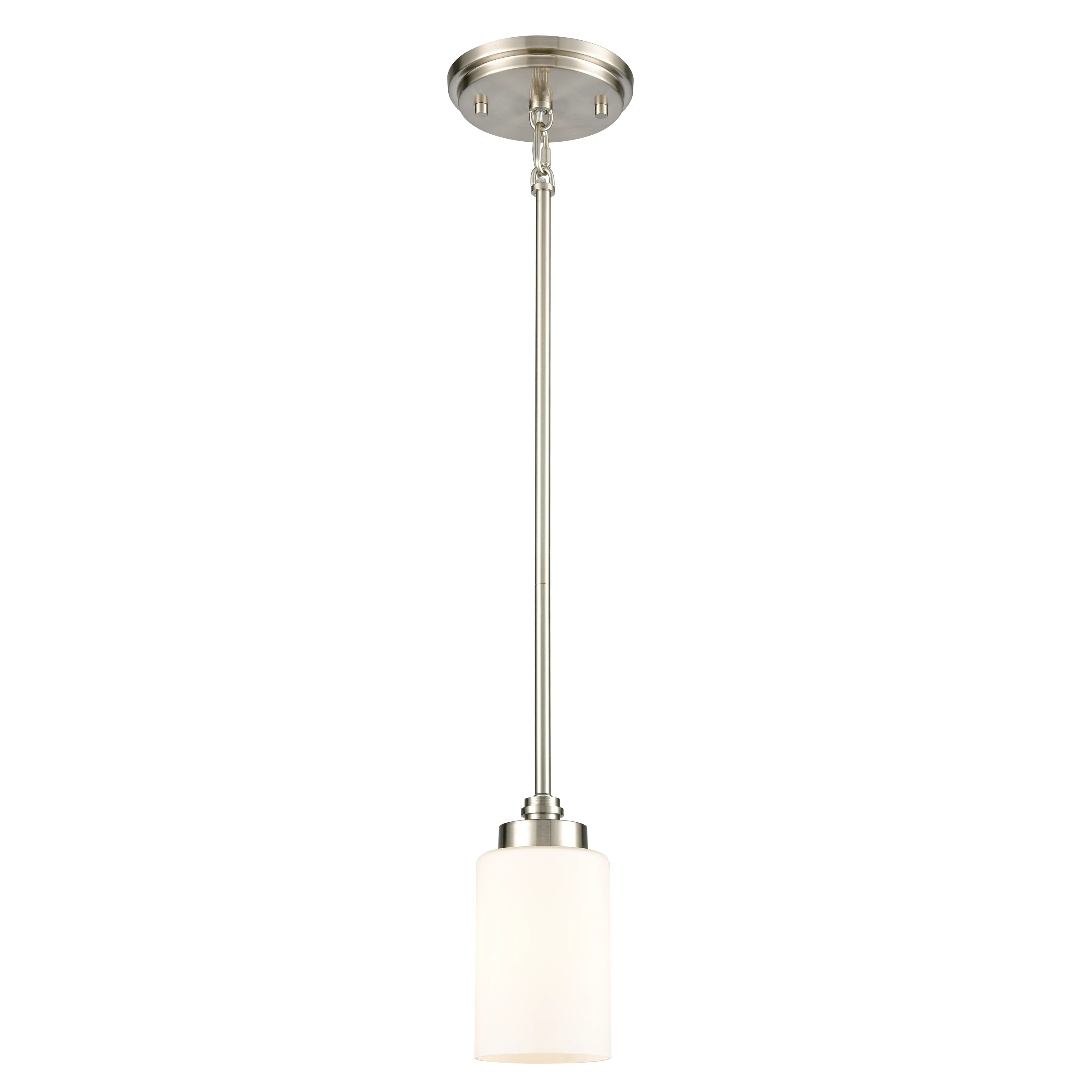 Dawson 4" Wide 1-Light Mini Pendant - Satin Nickel