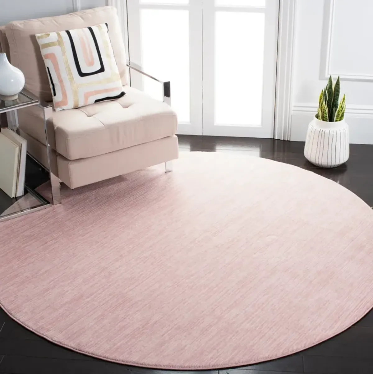 VISION 606 PINK 8' x 8' Round Round Rug