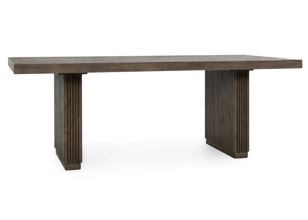 Ollie 82" Dining Table in Brown 