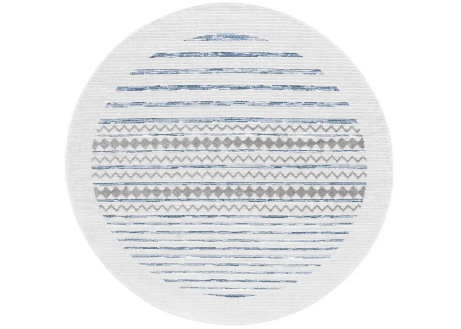 ALAMO 775 Blue 6'-7' X 6'-7' Round Round Rug