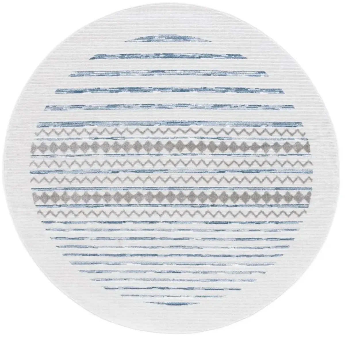 ALAMO 775 Blue 6'-7' X 6'-7' Round Round Rug