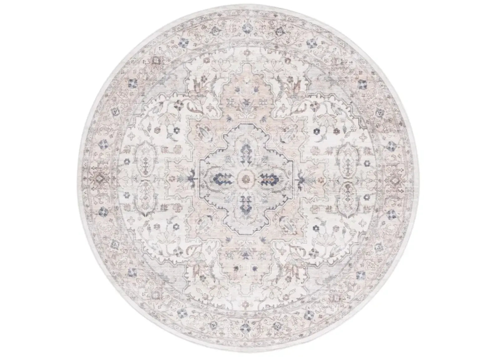 ARIZONA 520 PEACH  6' x 6' Round Round Rug