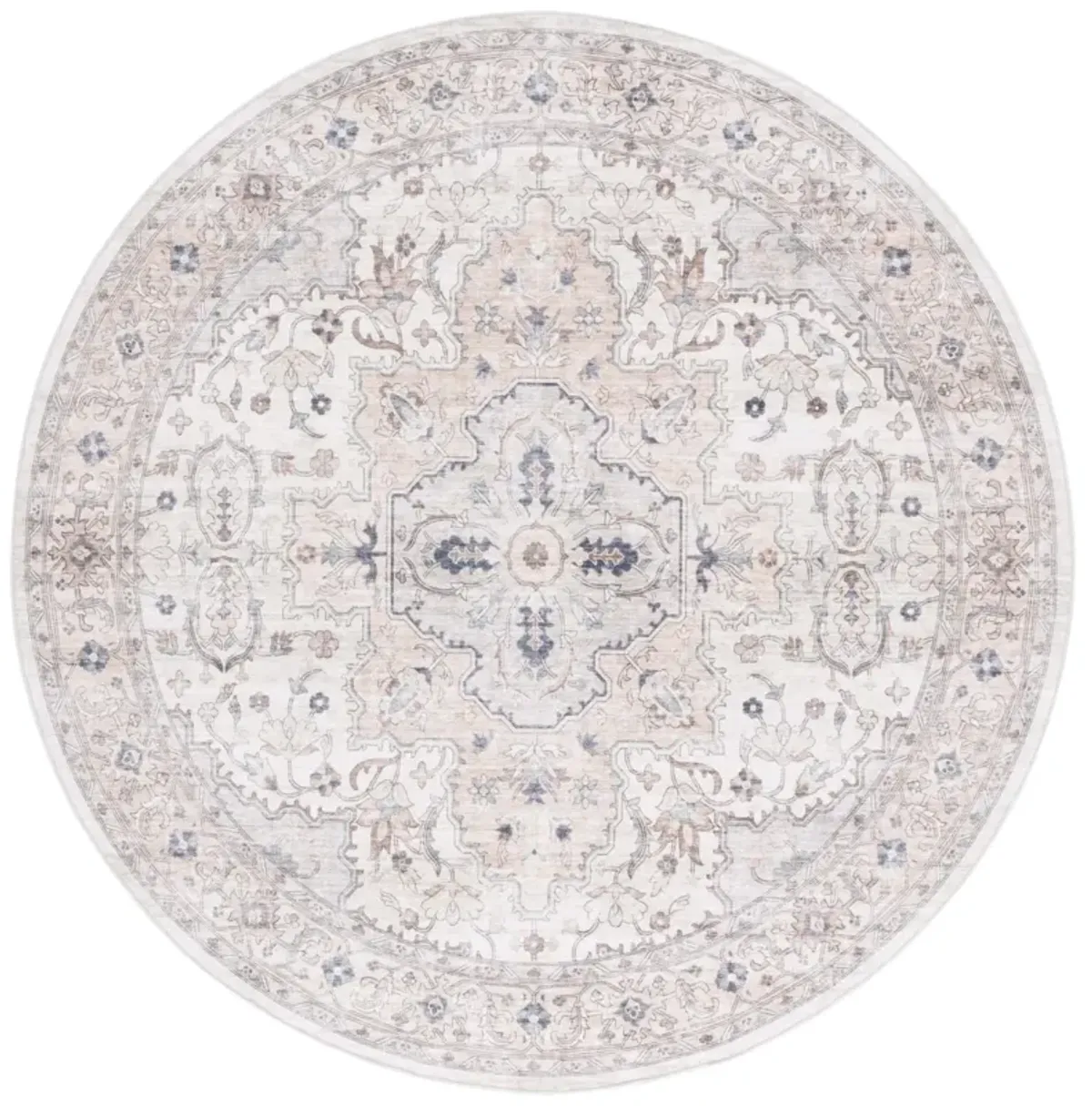 ARIZONA 520 PEACH  6' x 6' Round Round Rug