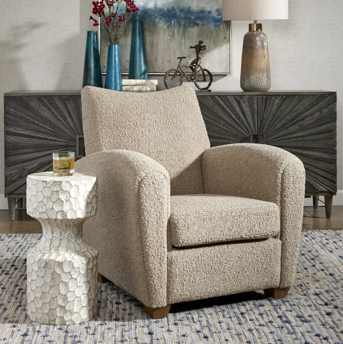 Teddy Latte Accent Chair