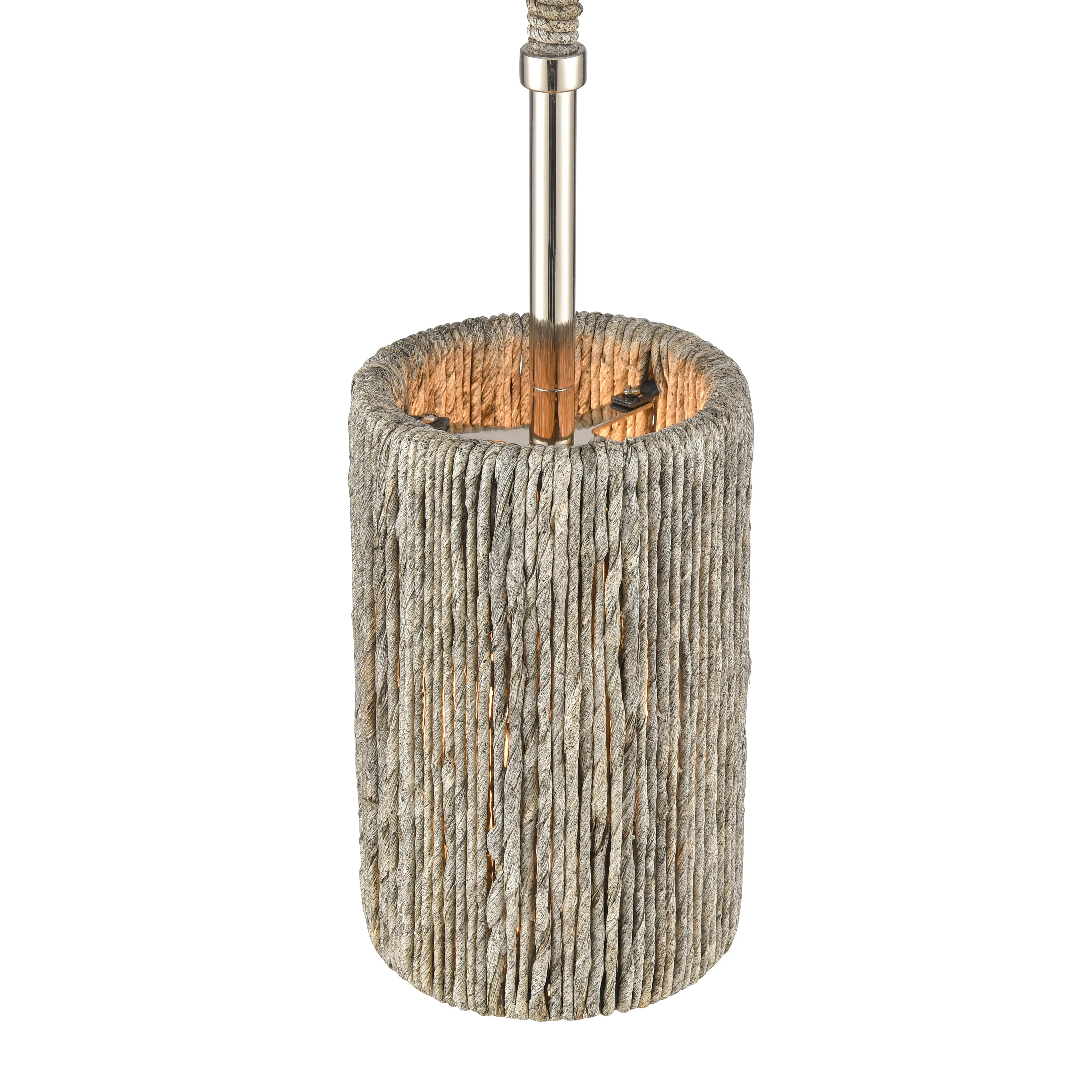 Abaca 5.25'' Wide 1-Light Mini Pendant - Polished Nickel