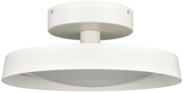 Nancy 13.75" WideLED Semi Flush Mount - Matte White