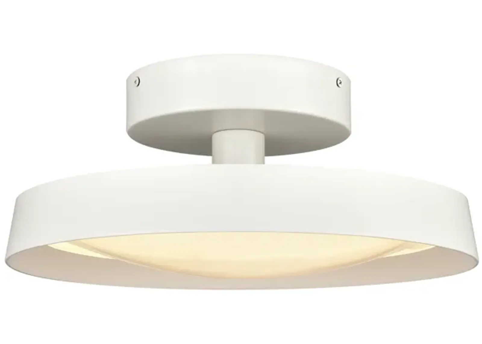 Nancy 13.75" WideLED Semi Flush Mount - Matte White