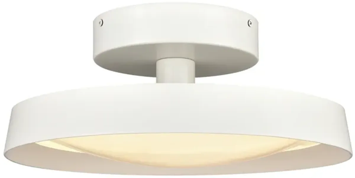 Nancy 13.75" WideLED Semi Flush Mount - Matte White