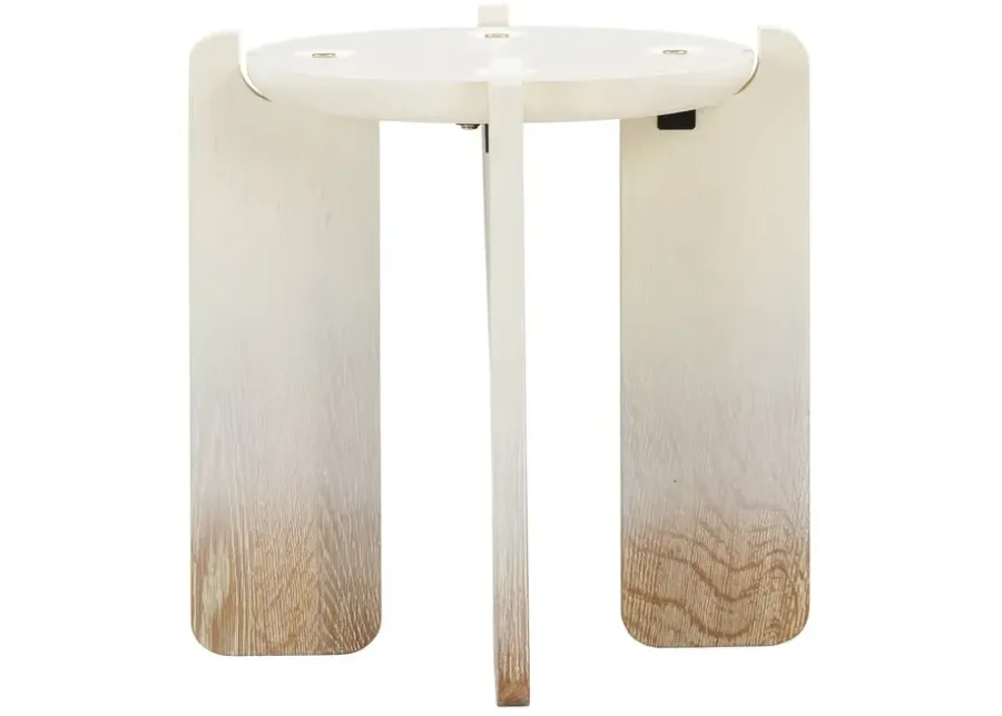 Gloria Cream Oak Side Table