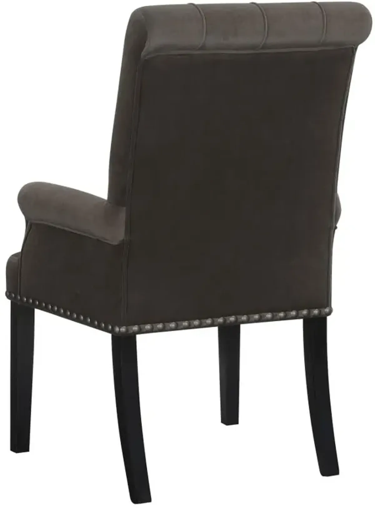 Alana Upholstered Tufted Arm Chair with Nailhead Trim