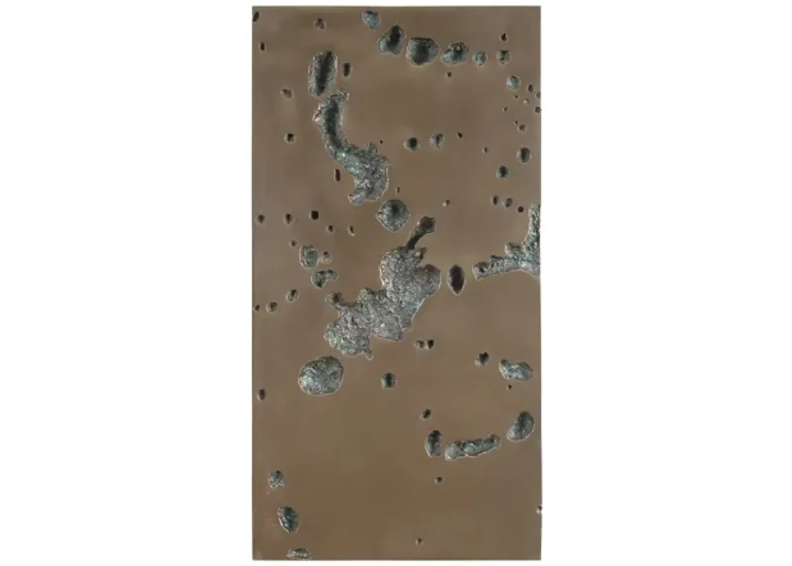 Splotch Wall Art - Rectangle Bronze Finish