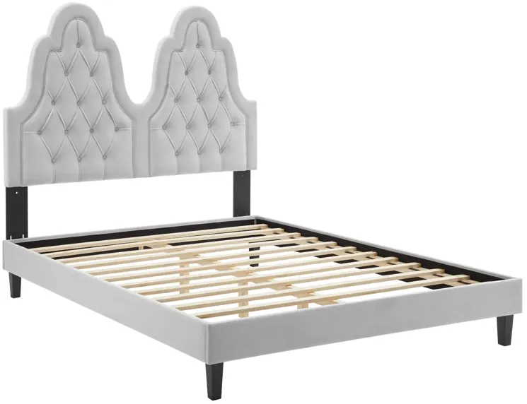 Alexandria Tufted Performance Velvet Twin Platform Bed