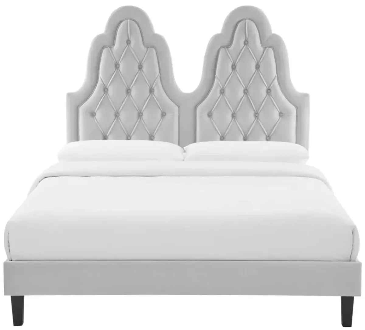 Alexandria Tufted Performance Velvet Twin Platform Bed