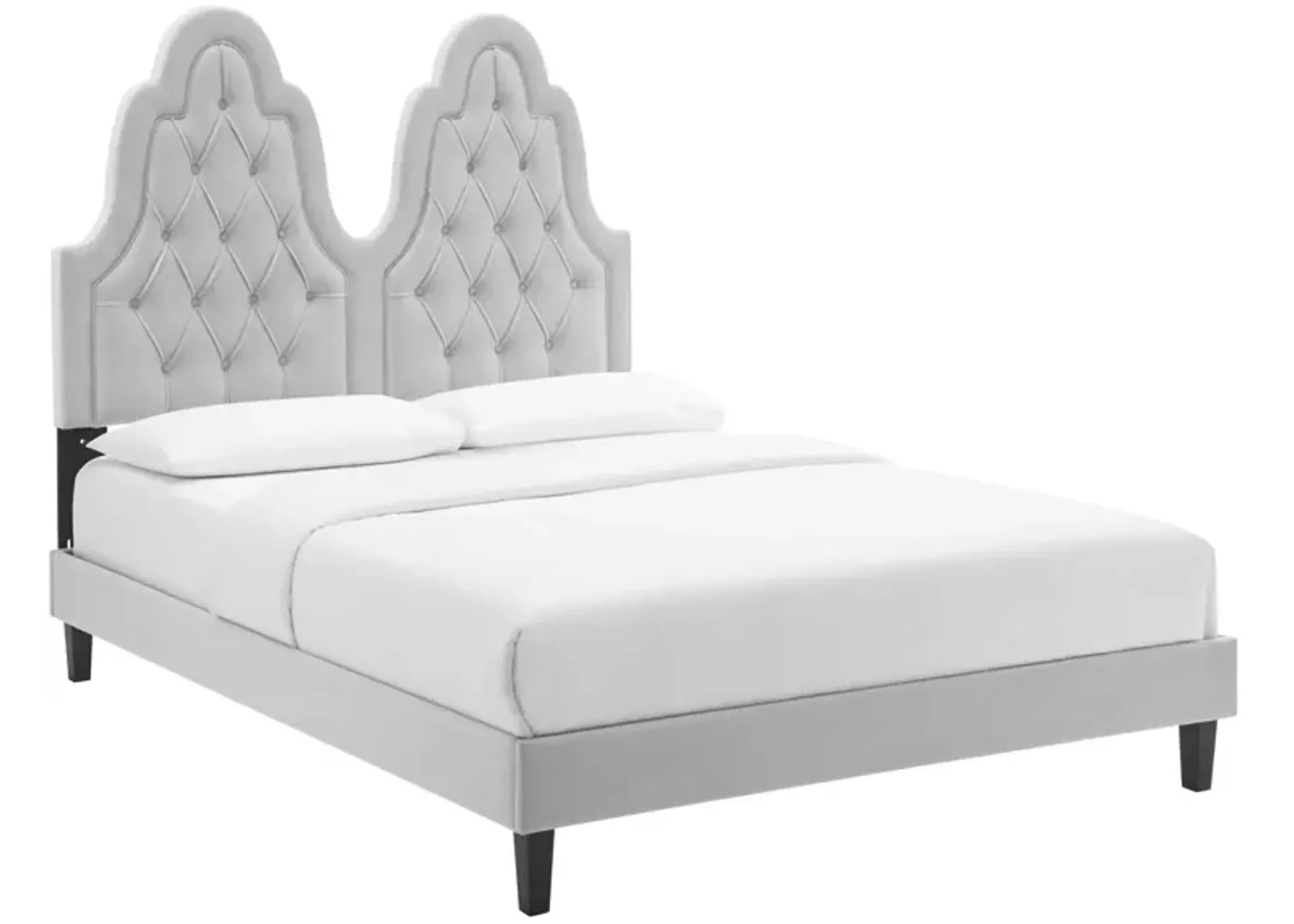 Alexandria Tufted Performance Velvet Twin Platform Bed