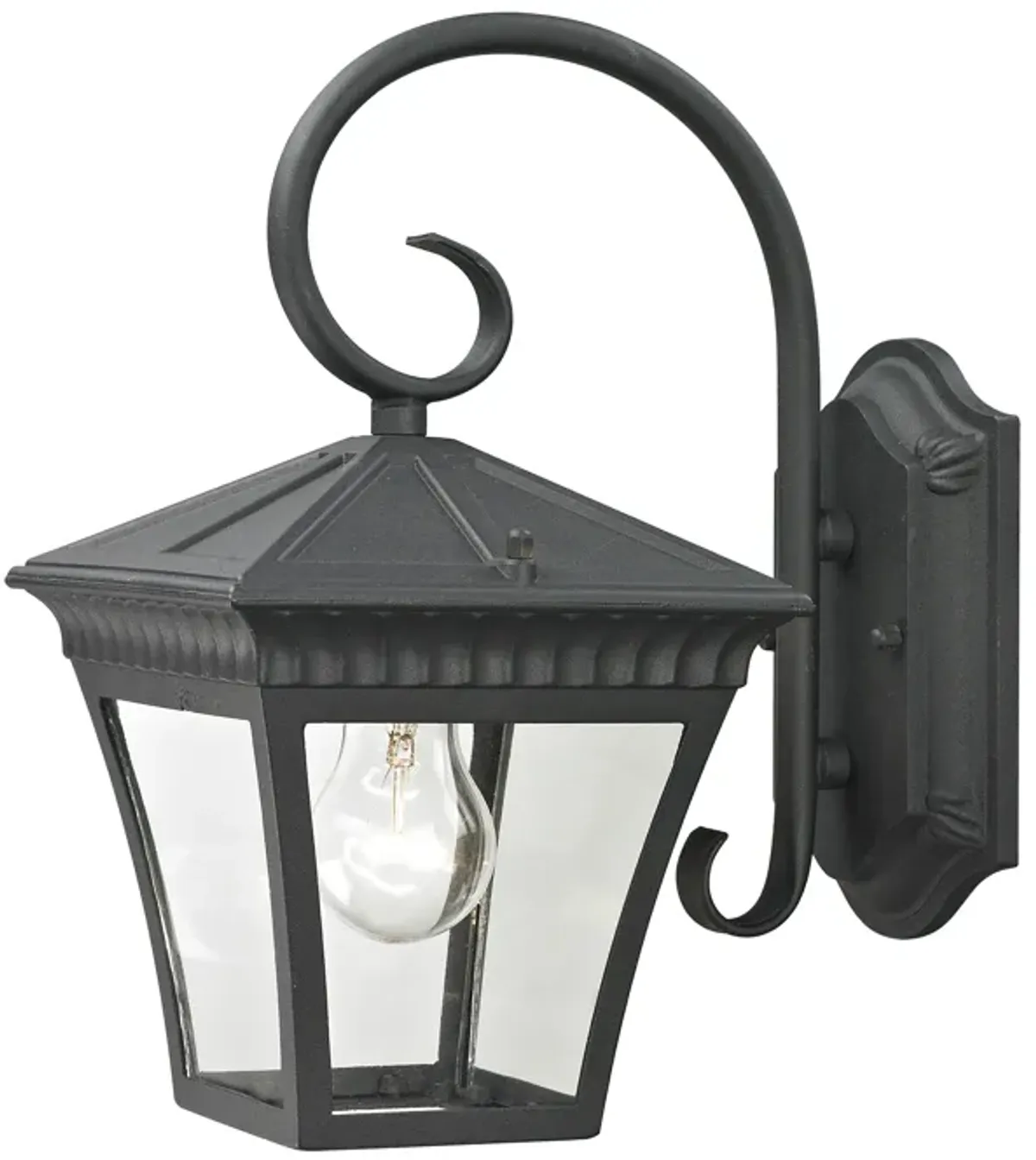 Ridgewood 12" High 1-Light Outdoor Sconce - Matte Textured Black