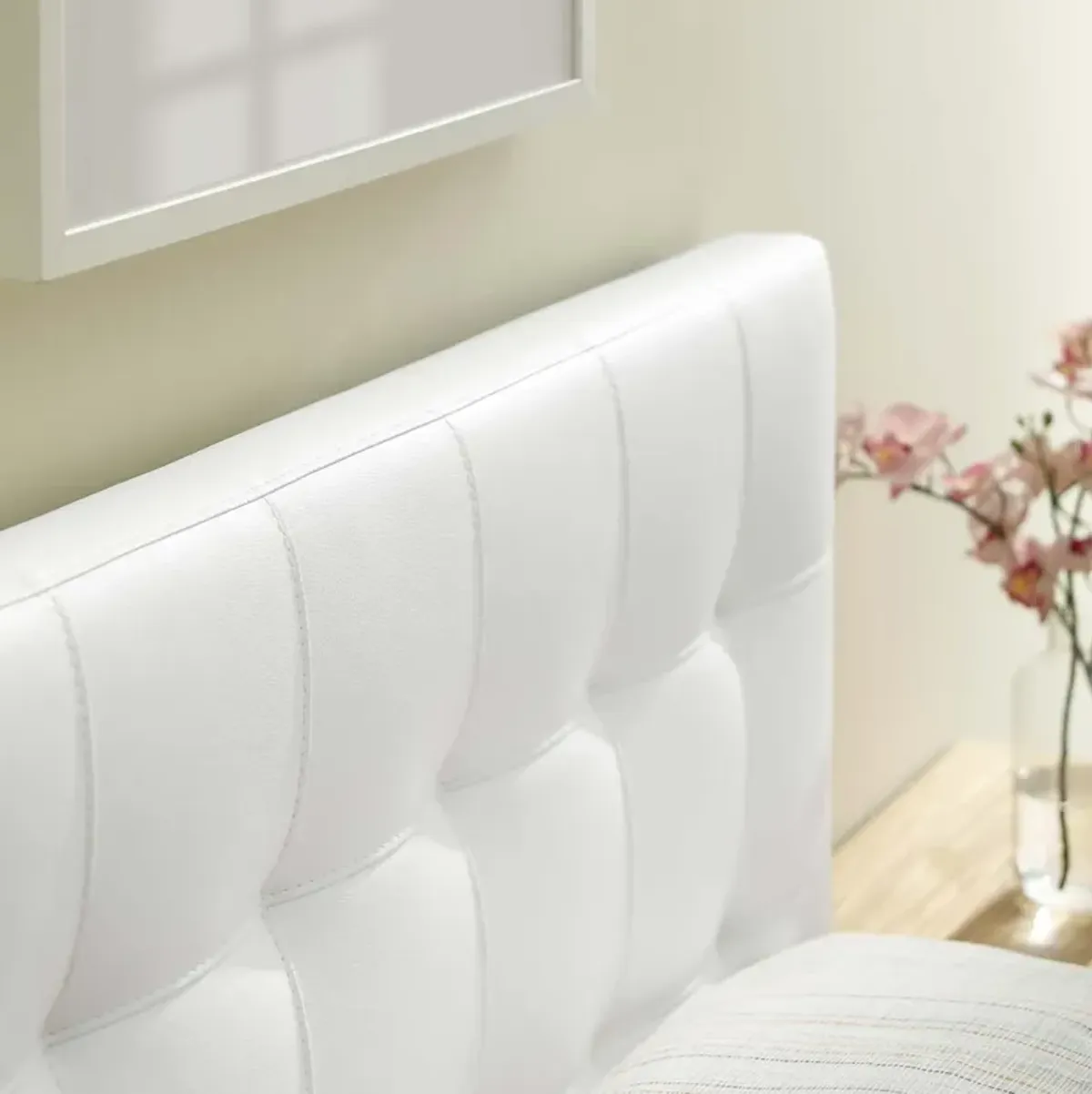 Lily Twin Upholstered Vinyl Headboard