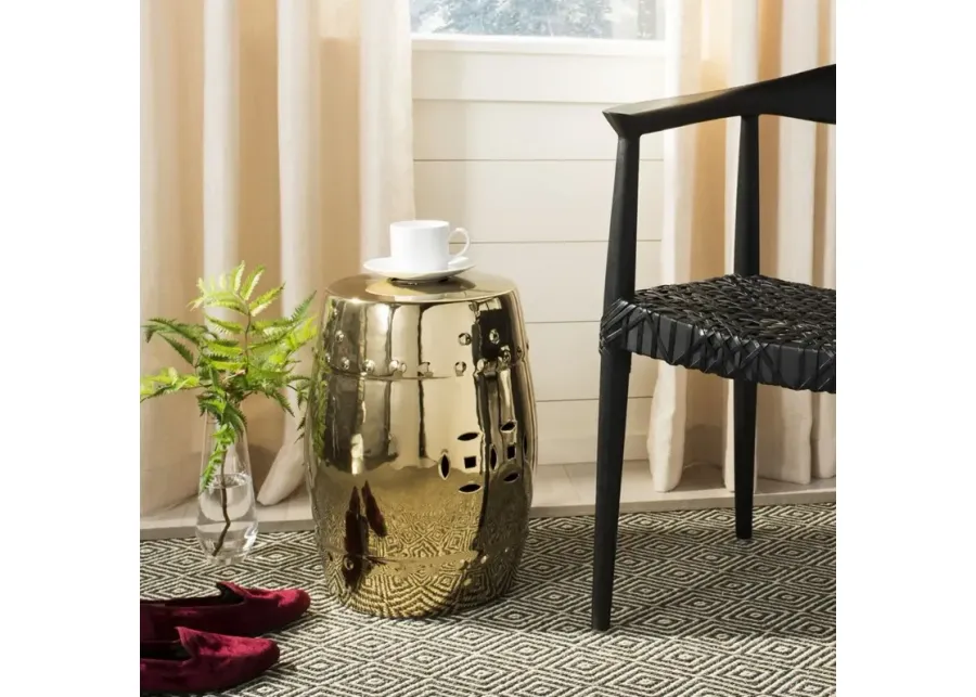 Gold Modern Ming Garden Stool