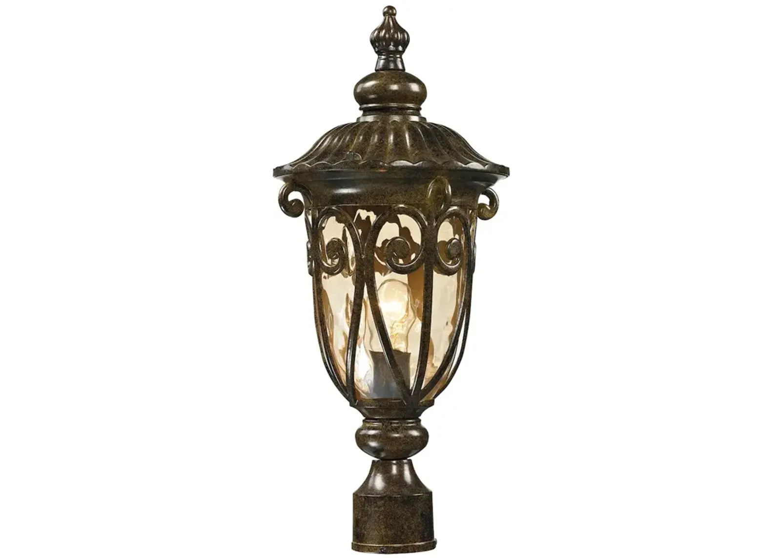 Logansport 21" High 1-Light Outdoor Post Light - Hazelnut Bronze